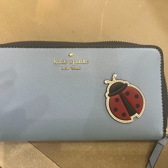 Kate Spade Enchanted Forest Ladybug Zip Continental Long Wallet (W57) - Picture 9 of 9